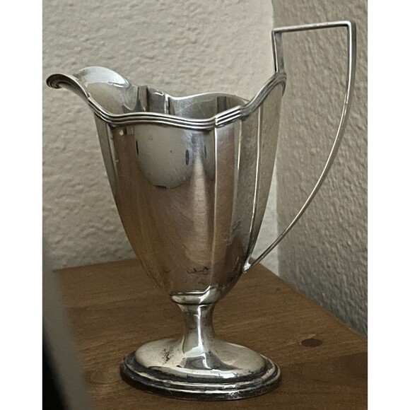 Gorham‎ Sterling Creamer Vintage 1933 Plymouth Art Deco Gold Wash 5/8 Pt No Mono - Picture 4 of 10